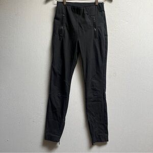 Rag & Bone Black Moto Stretch Leggings Pants Sz 2 Ankle Zip